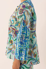 OASIS Embroidered Kurung Kedah in Mist