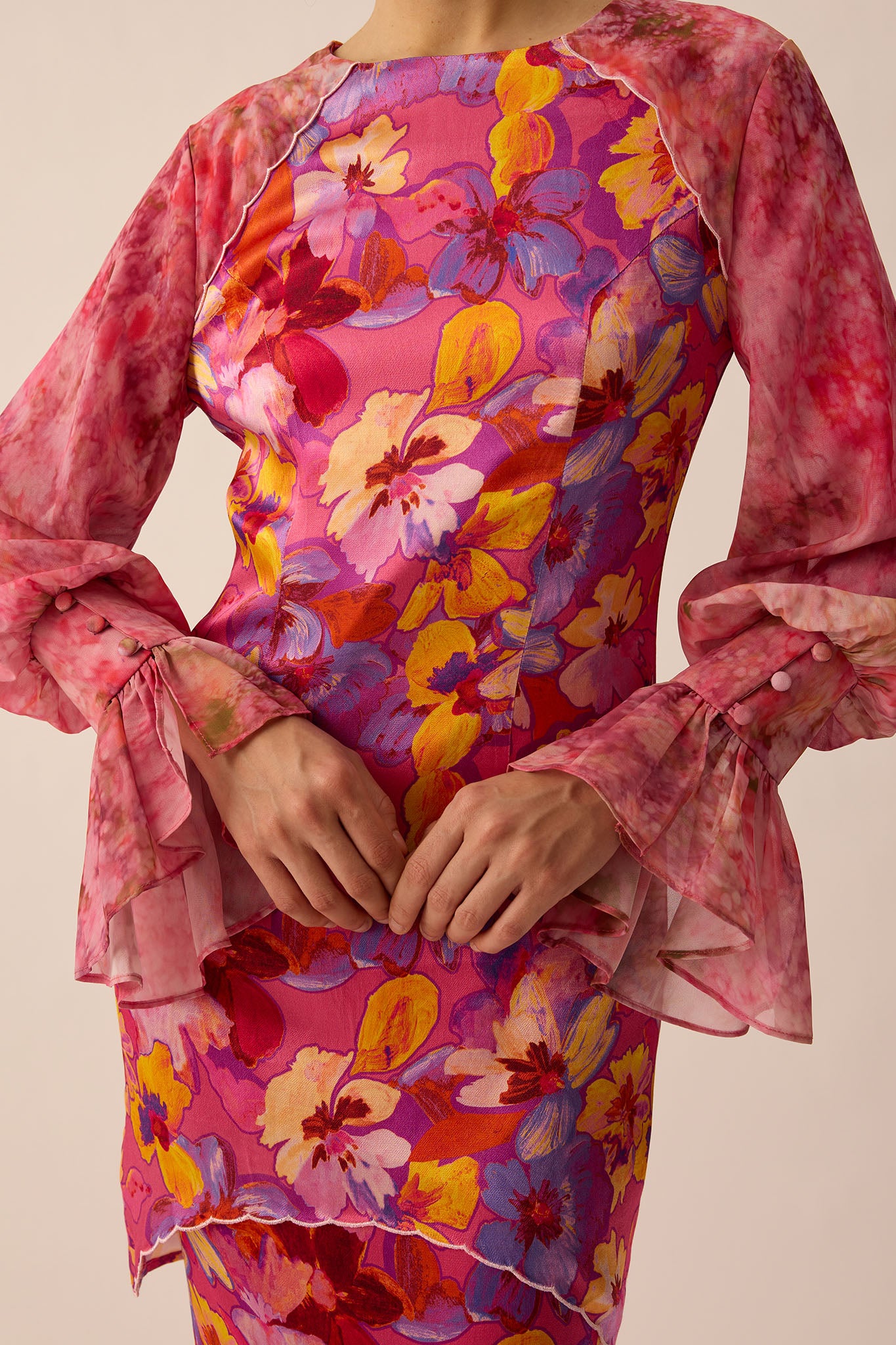 SOUL Modern Kurung in Rouge