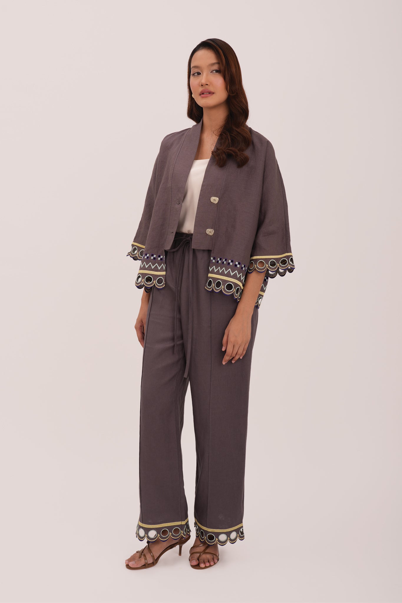 WANDER Kimono in Oslo Grey