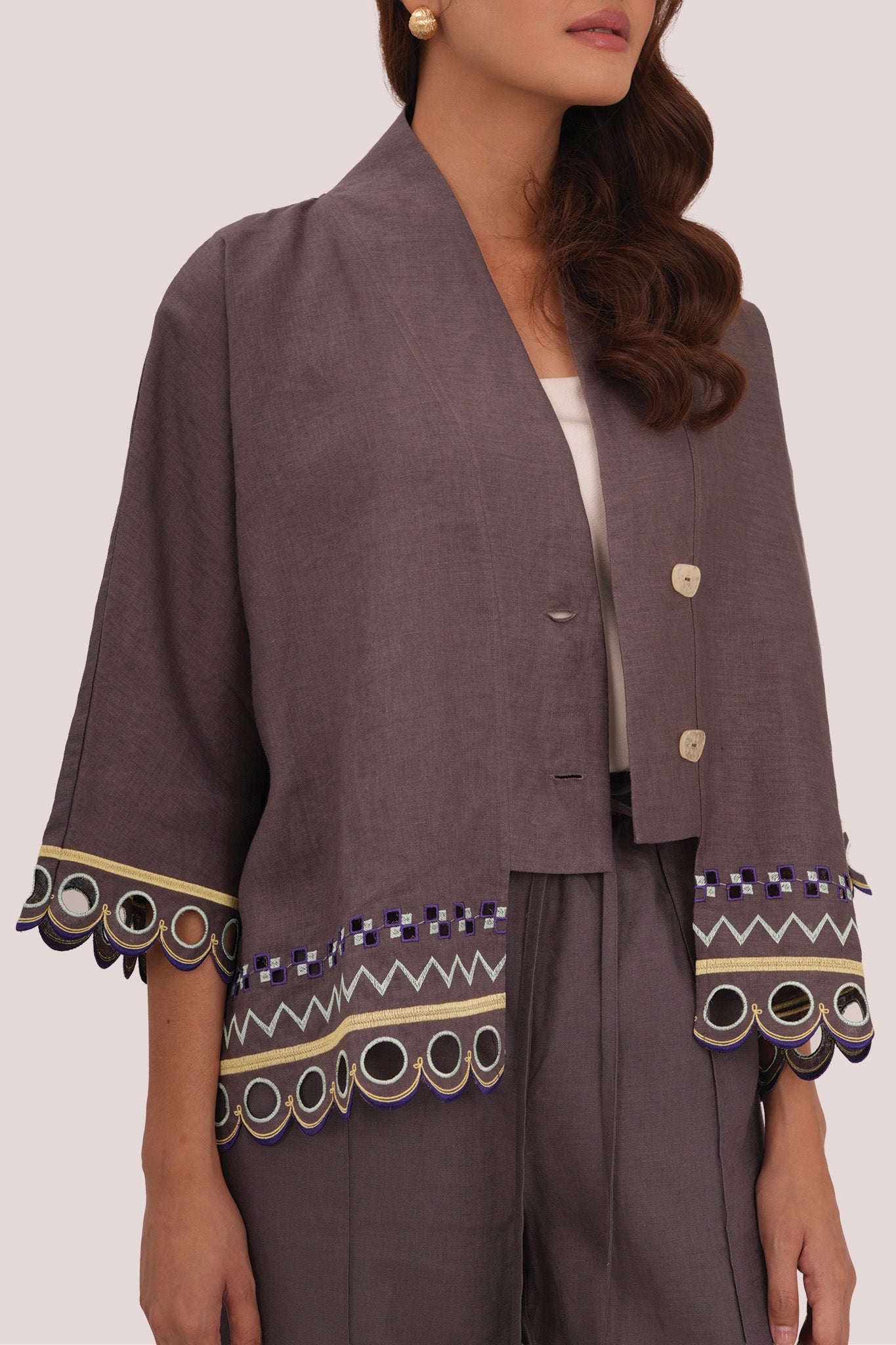 WANDER Kimono in Oslo Grey