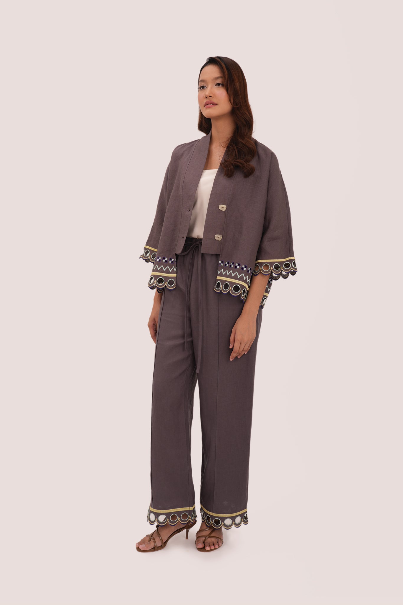 WANDER Linen Pants in Oslo Grey
