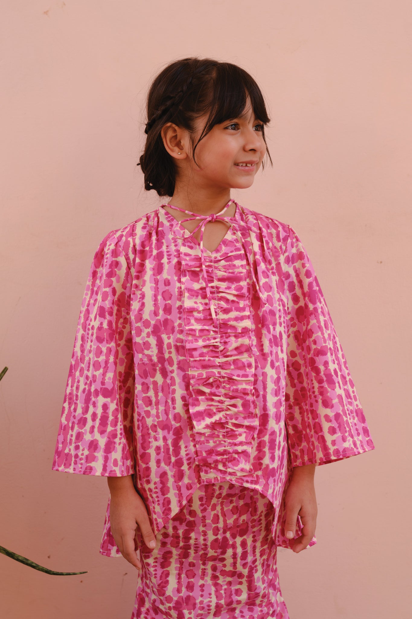 KIDS - MOSAIC Ripple Kurung in Opera