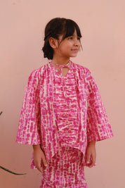 KIDS - MOSAIC Ripple Kurung in Opera