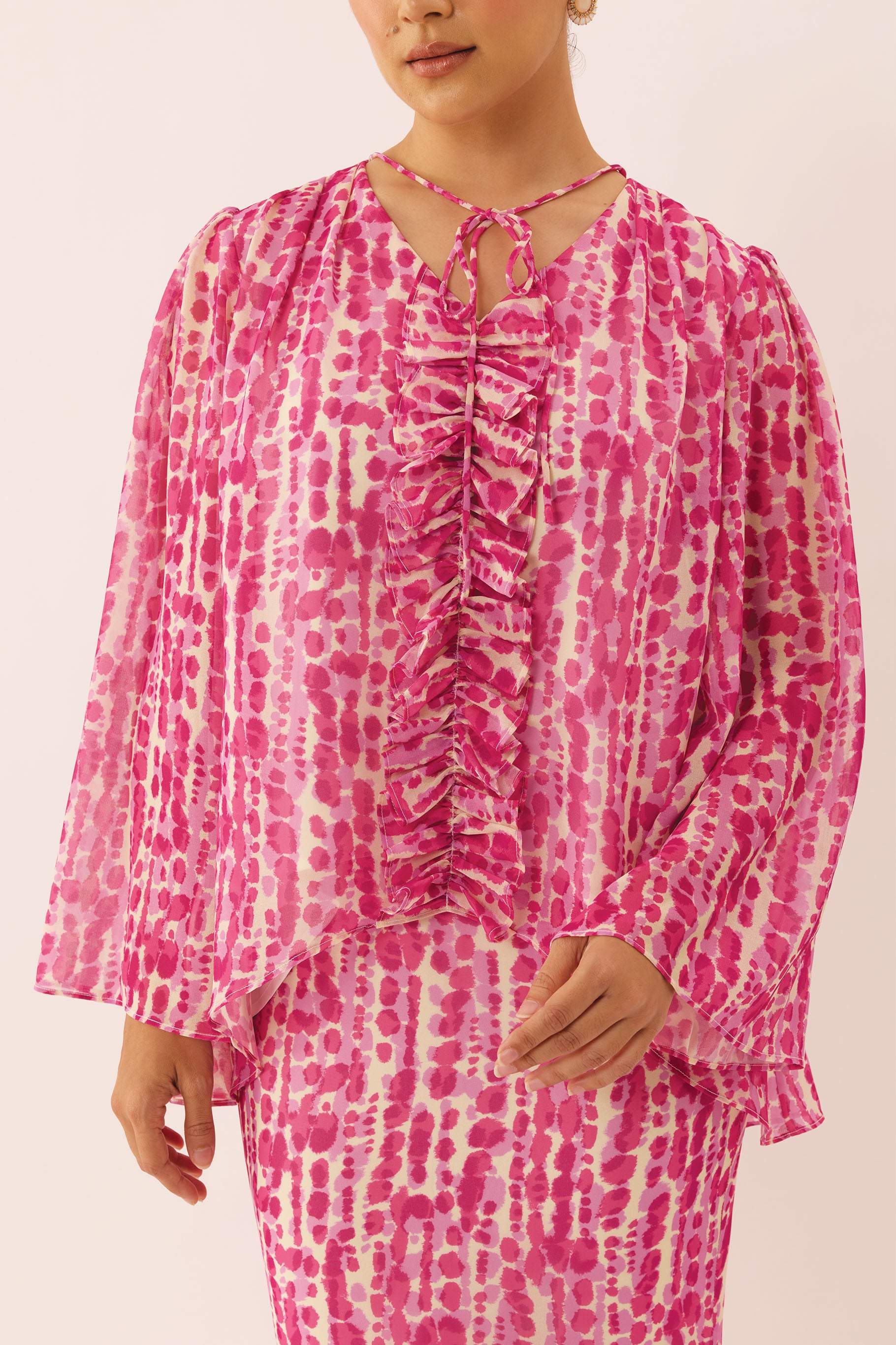 MOSAIC Ripple Kurung Set in Opera
