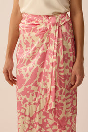 SPIRIT Pareo Skirt in Peony