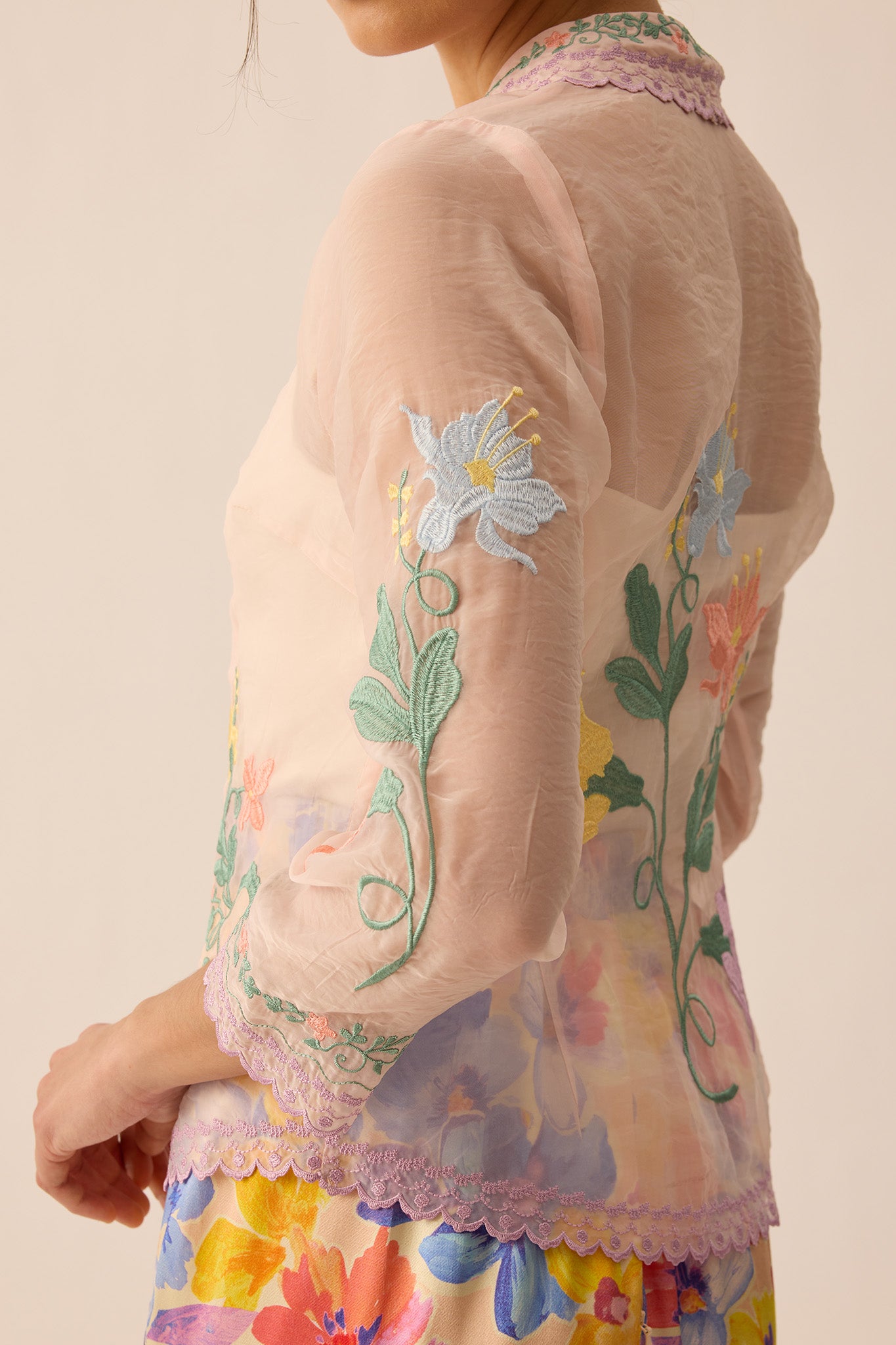 SOUL Kebaya Blouse in Peach