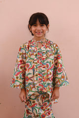 KIDS - OASIS Ripple Kurung in Persian