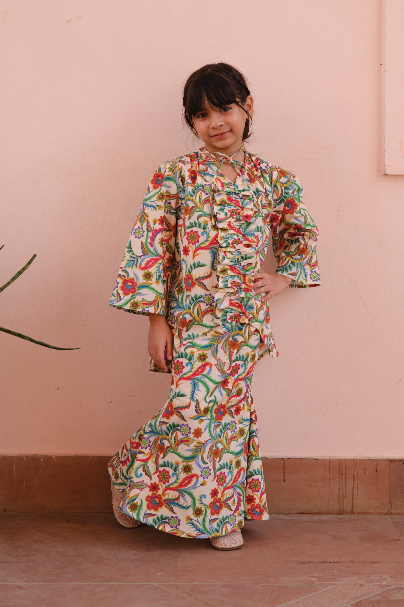 KIDS - OASIS Ripple Kurung in Persian