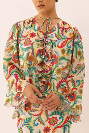 OASIS Ripple Kurung Set in Persian