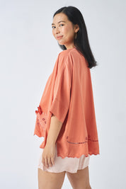 Easy Blouse in Persimmon