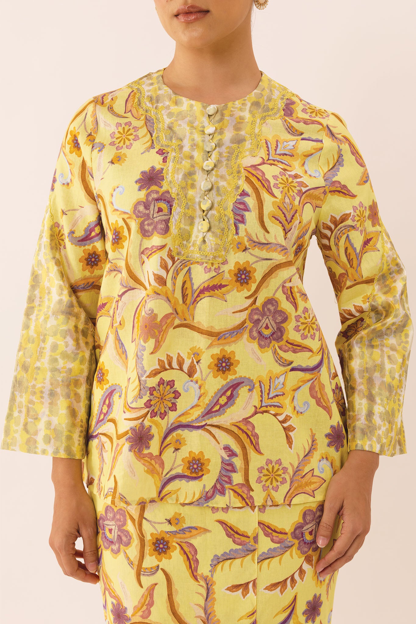 OASIS Embroidered Kurung Kedah in Regal
