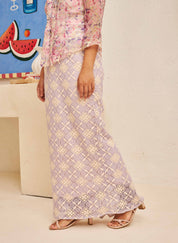 ROSA Lace Skirt in Lilac