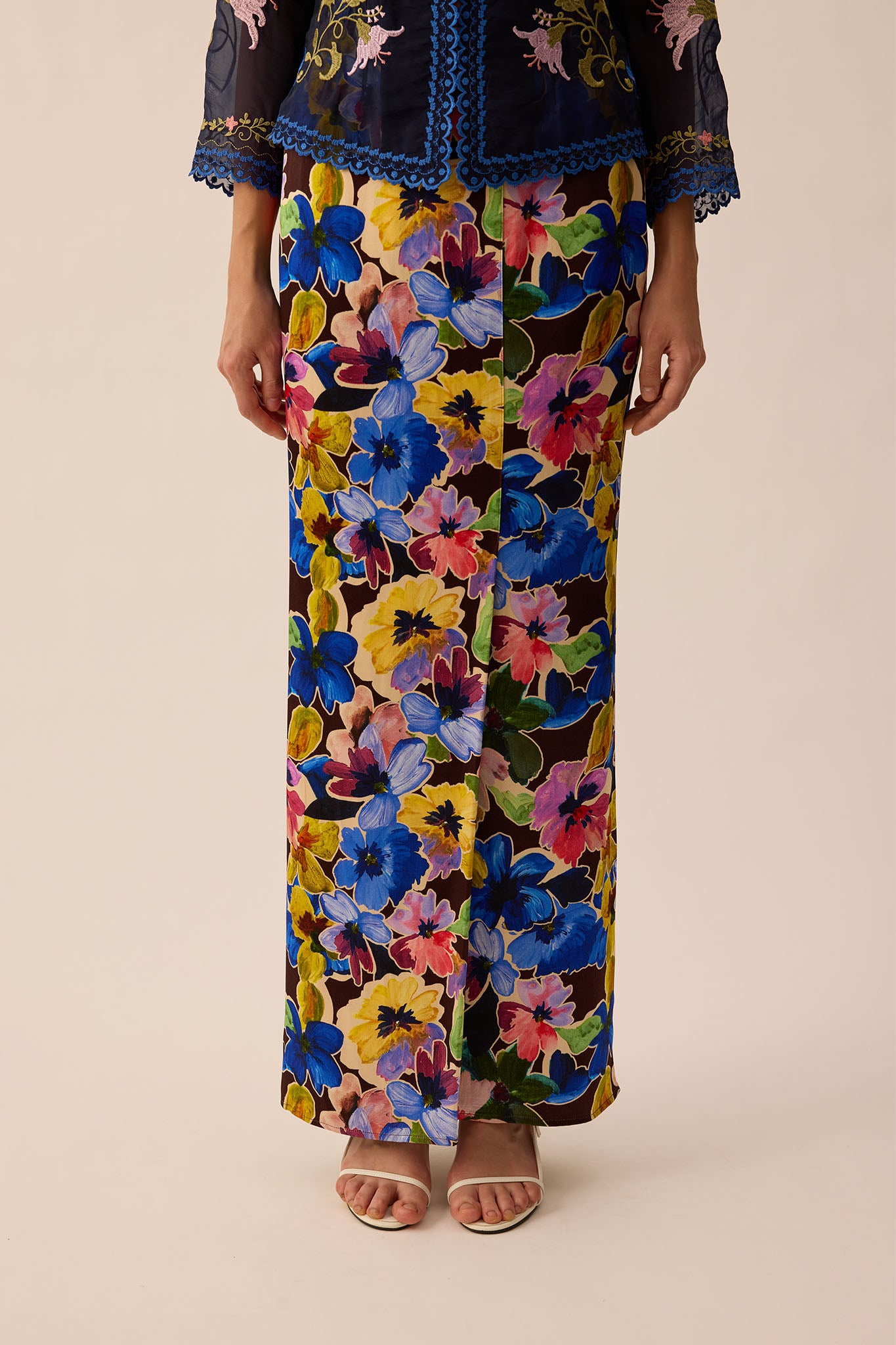SOUL Front Fold Skirt in Clove