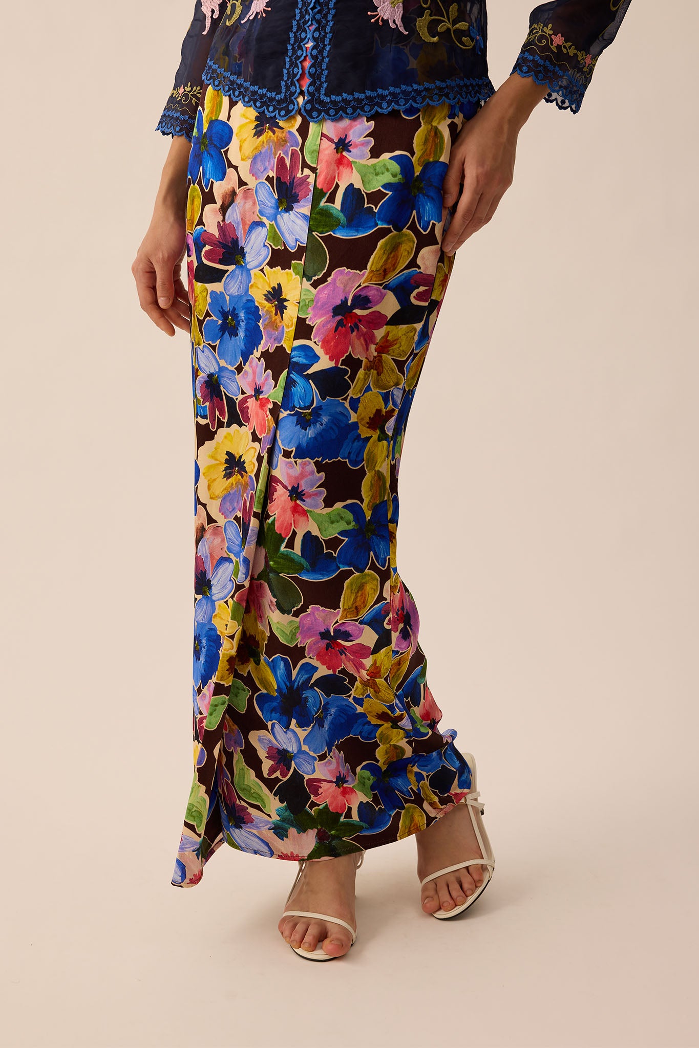 SOUL Front Fold Skirt in Clove
