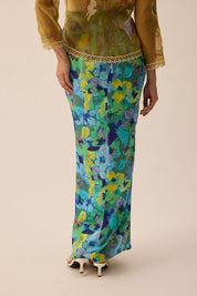 SOUL Front Fold Skirt in Lagoon