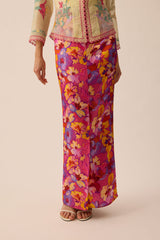 SOUL Front Fold Skirt in Rouge