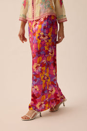 SOUL Front Fold Skirt in Rouge