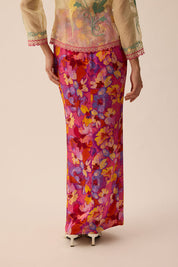 SOUL Front Fold Skirt in Rouge