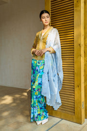 SOUL Organza Kebaya Set in Lagoon