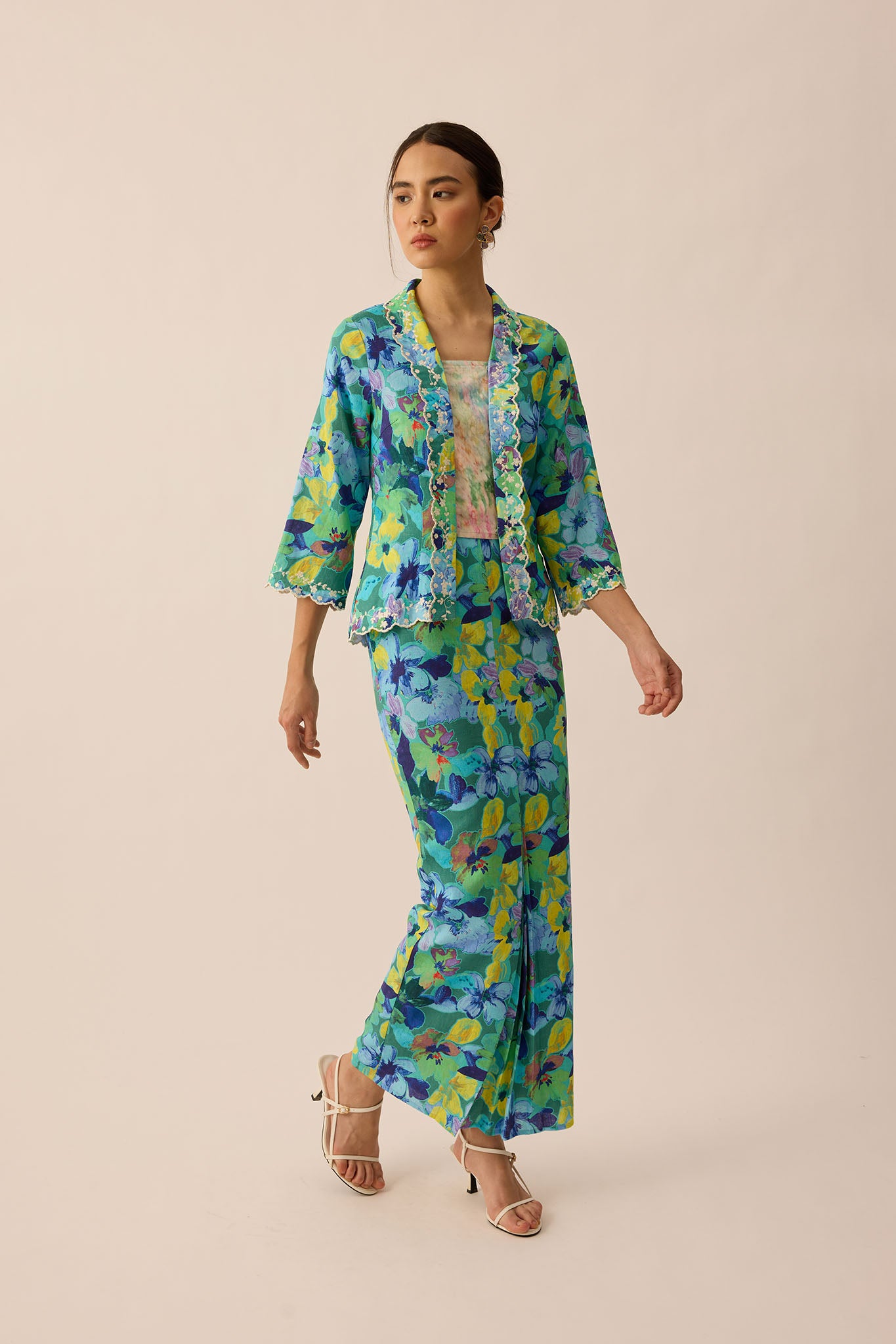 SOUL Tailored Kebaya Set in Lagoon