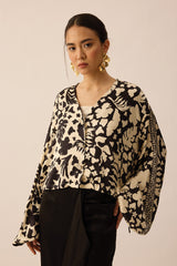 SPIRIT Cropped Top in Onyx