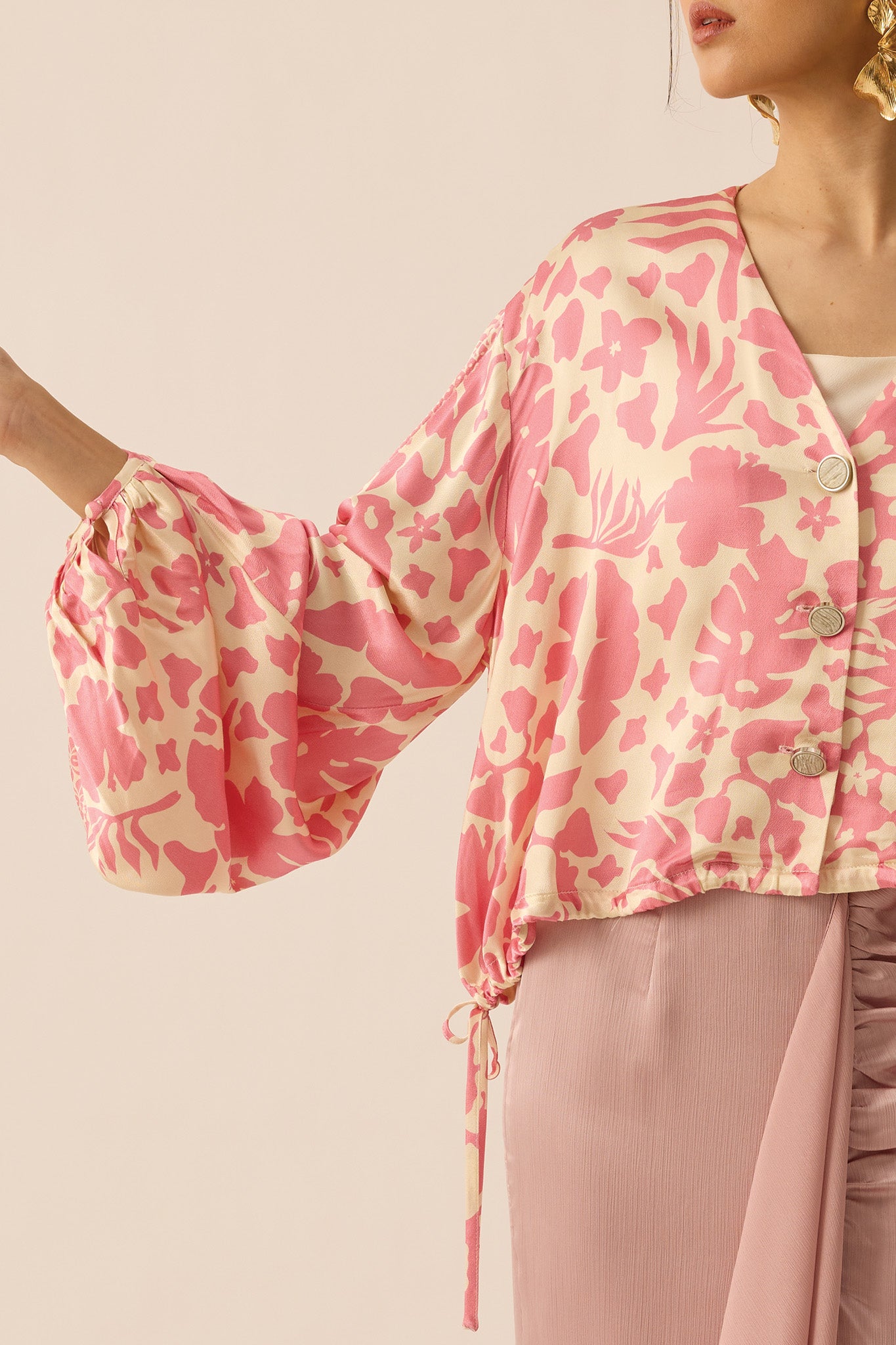 SPIRIT Cropped Top in Peony