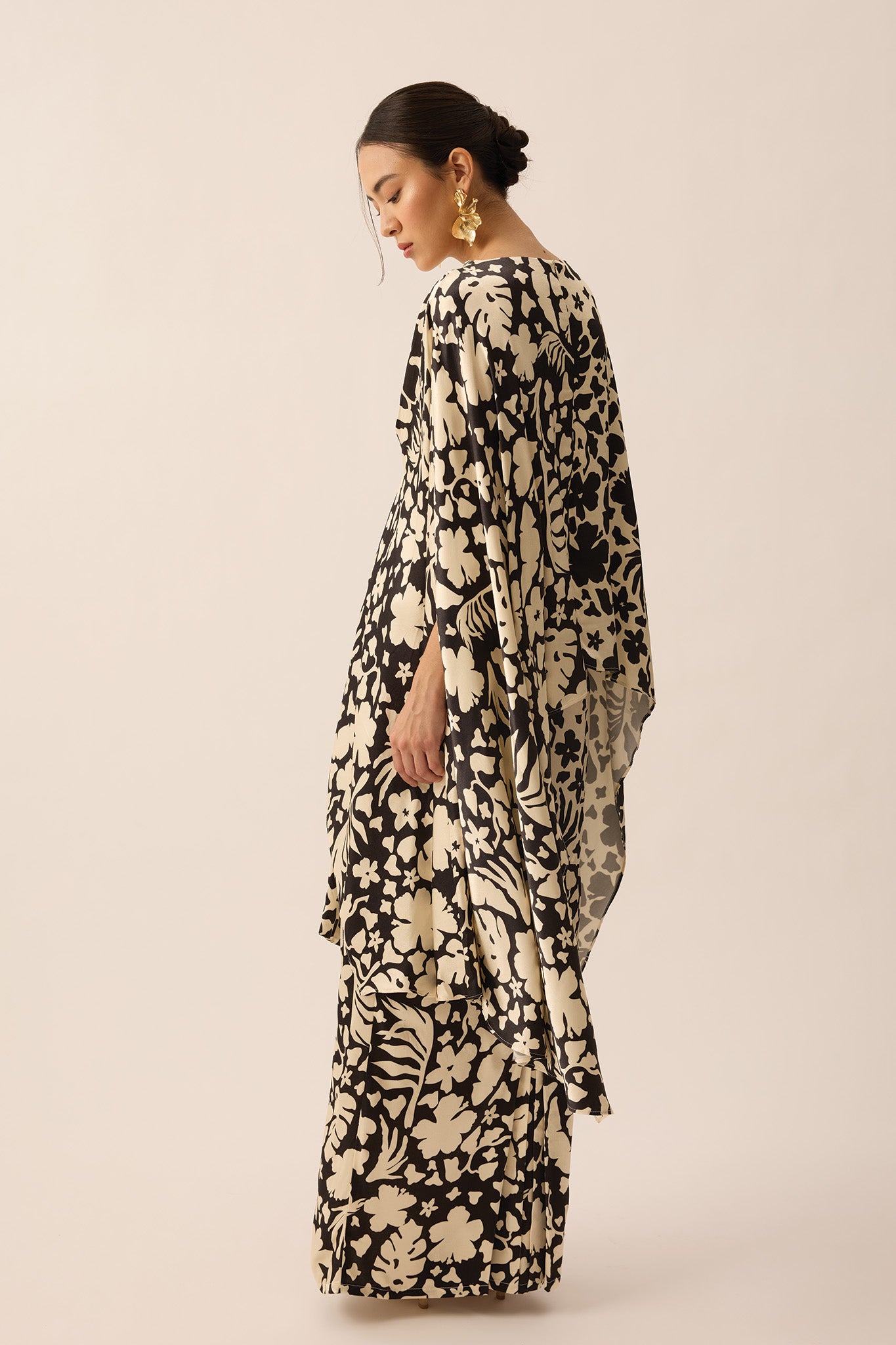 SPIRIT Kaftan Top in Onyx