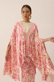 SPIRIT Kaftan Top in Peony