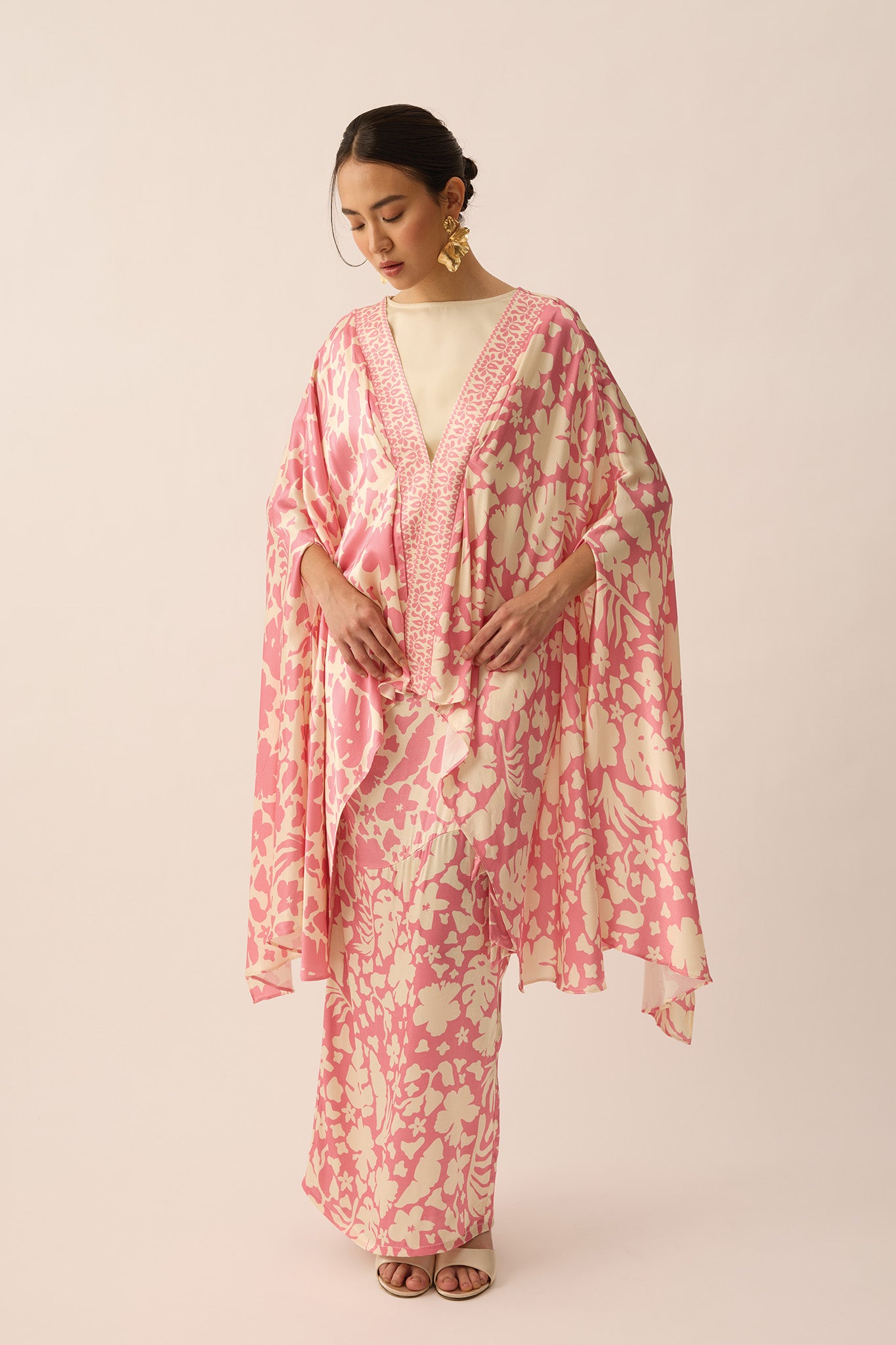 SPIRIT Kaftan Top in Peony