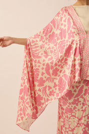 SPIRIT Kaftan Top in Peony