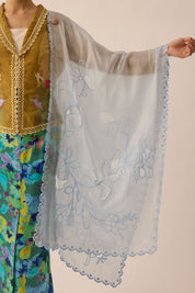 Spring Organza Shawl in Allure