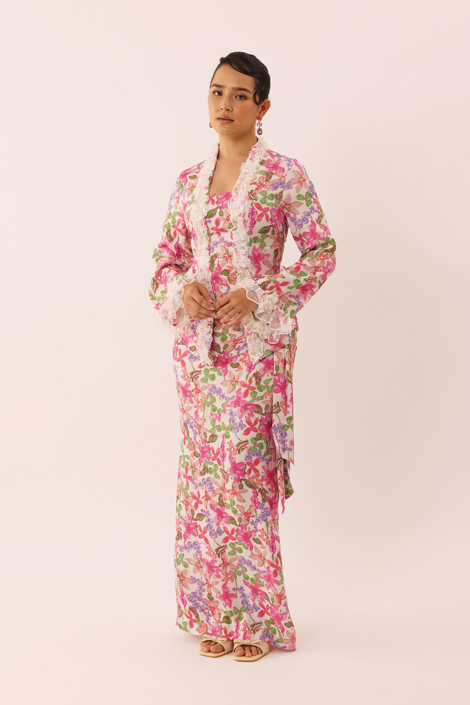 LUSH Ruffle Kebaya Top in Stellar