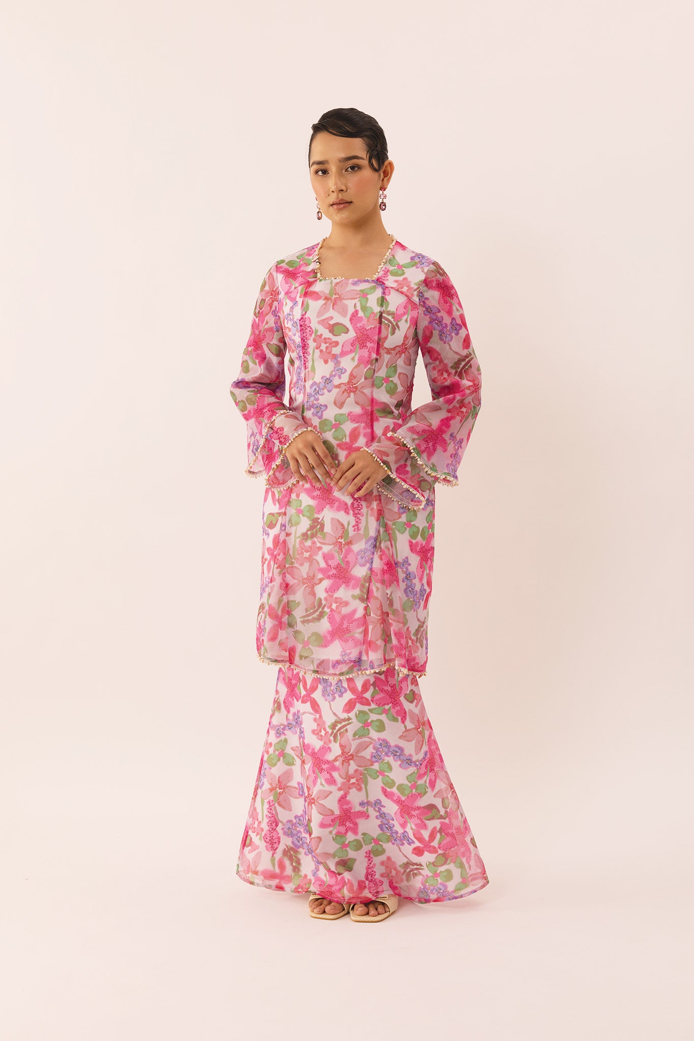 LUSH Embellished Modern Kurung in Stellar