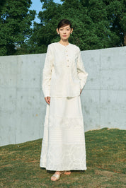 SENSE Tailored Blouse in White