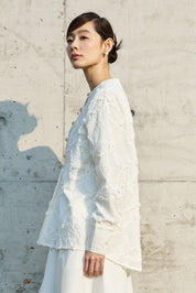 SENSE Tailored Blouse in White