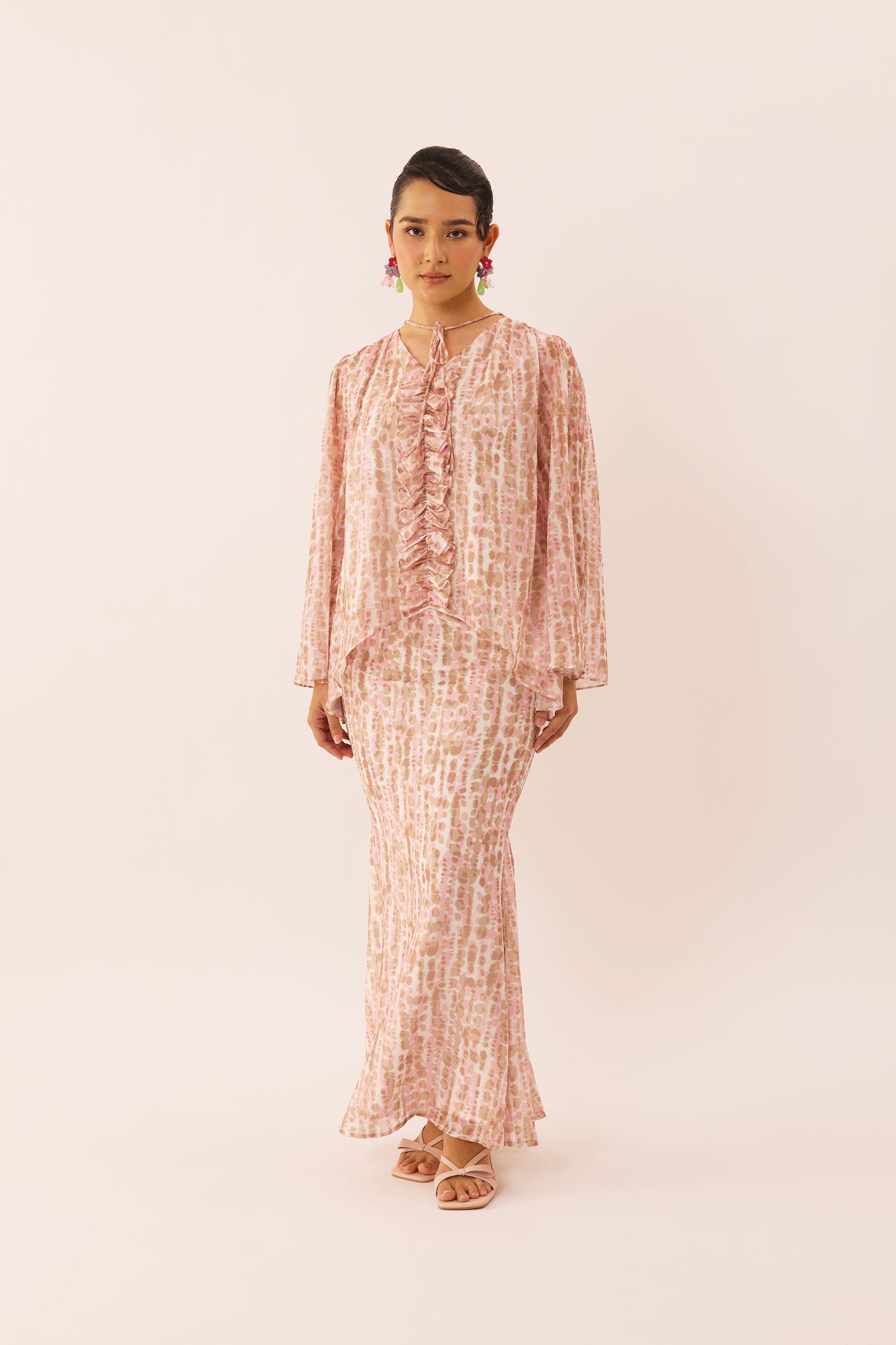 MOSAIC Ripple Kurung Set in Tender
