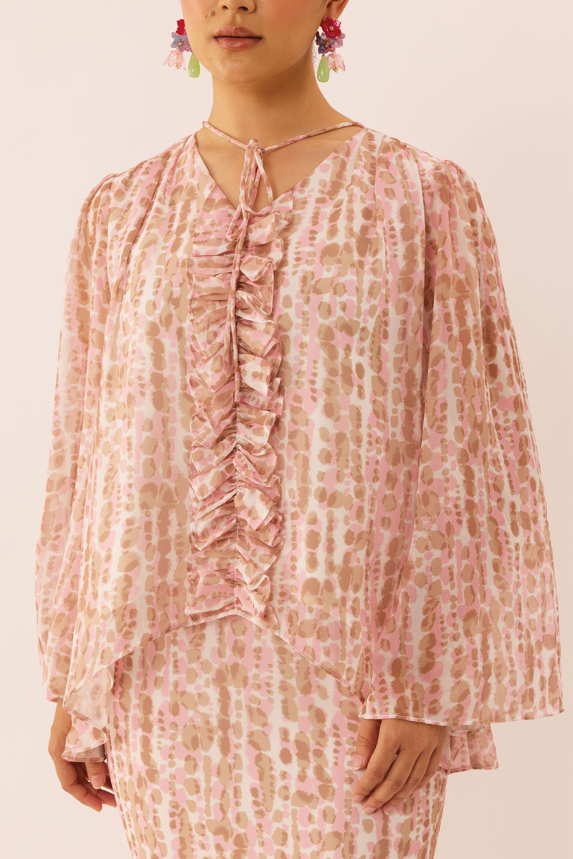 MOSAIC Ripple Kurung Set in Tender
