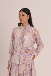 SEASON Linen Shirt in Thistle