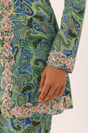 TROVE Embellished Kebaya Set in Palm