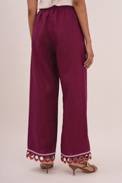 WANDER Linen Pants in Vienna Berry