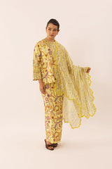 MOSAIC Embroidered Shawl in Vivid