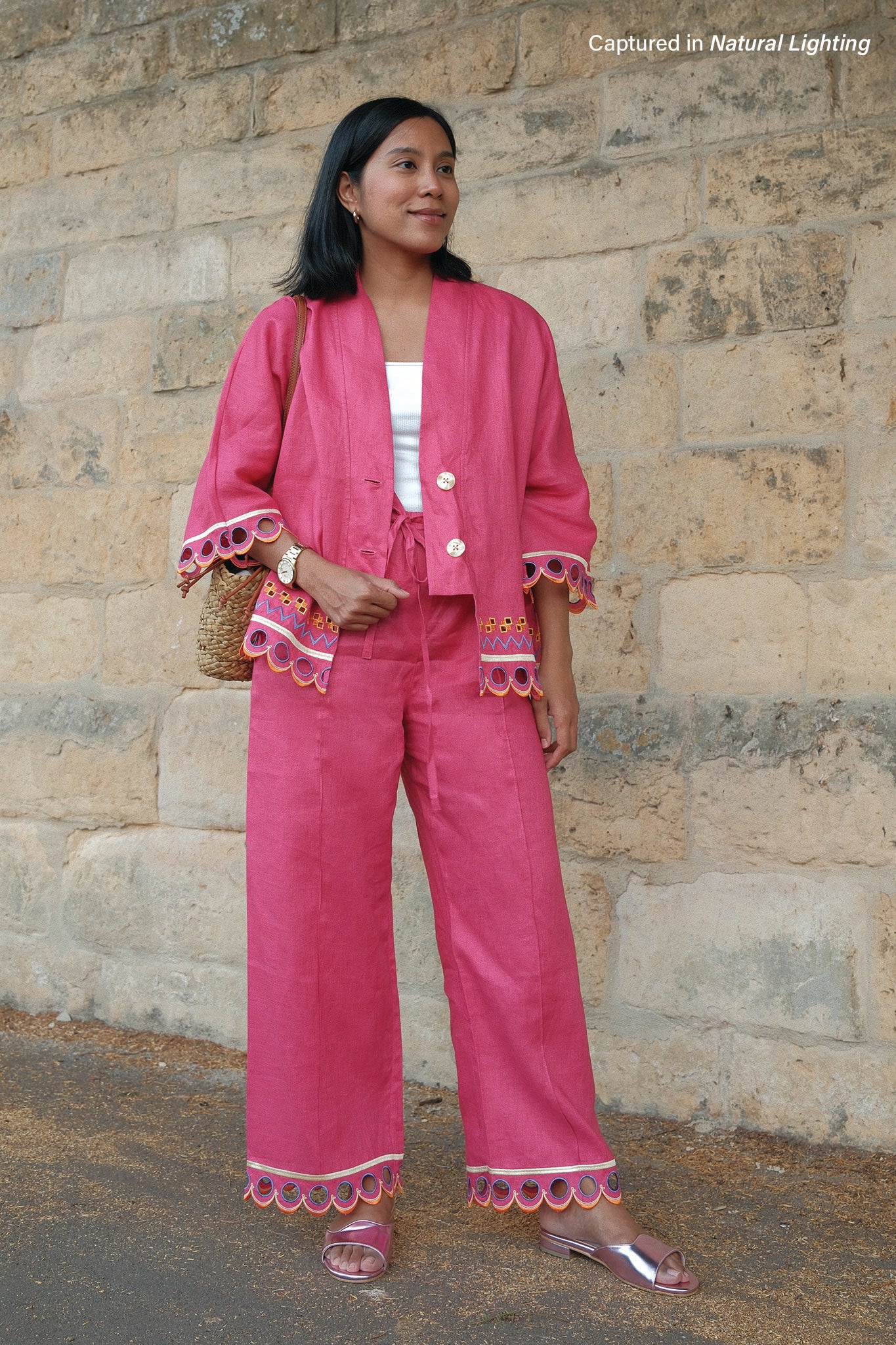WANDER Linen Pants in Lisbon