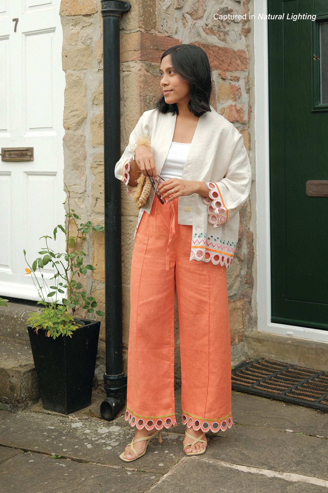 WANDER Linen Pants in Sahara