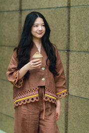 [PRE-ORDER] WANDER Kimono in Kyoto Cocoa