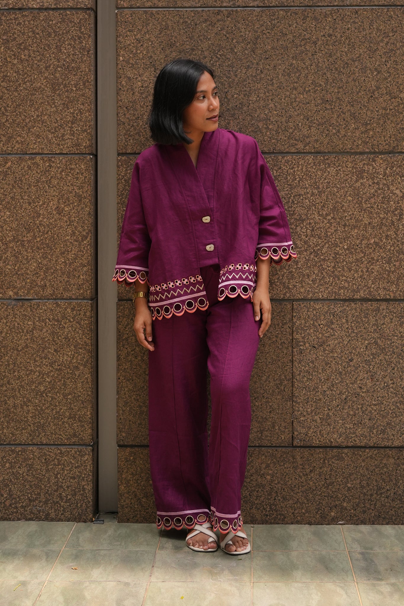 [PRE-ORDER] WANDER Kimono in Vienna Berry