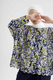 MEADOW - Long Sleeve Blouse (Navy)