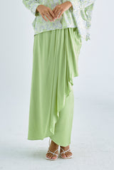 Draped Skirt in Pear